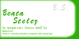 beata stelcz business card